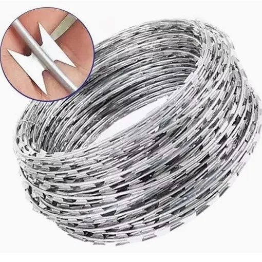 Hot dipped galvanized razor wire main image 3